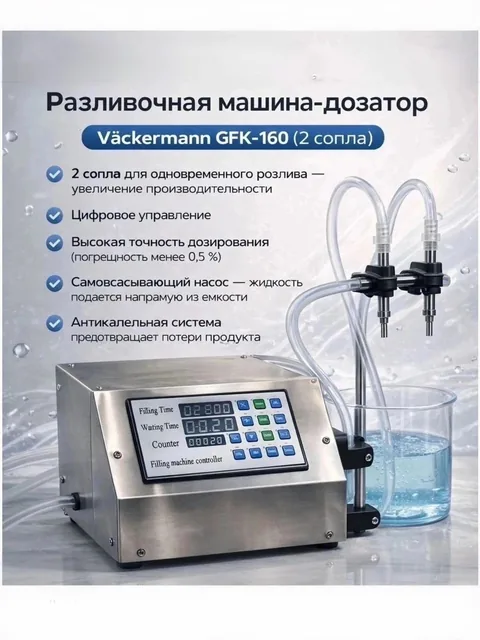 Разливочная машина дозатор Vackermann GFK 160/2